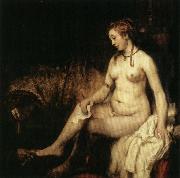 Rembrandt van rijn Bathsheba with David's Letter oil painting artist